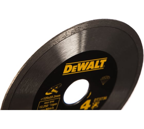 Изображение товара Диск алмазный отрезной (125х22.2 мм) для УШМ DEWALT DT 3736