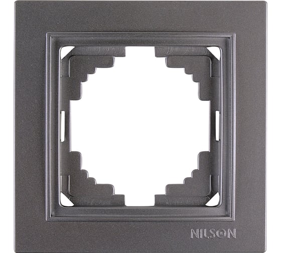Изображение товара 1-местная рамка Nilson THOR Metallic, антрацит 27160091