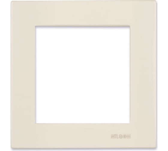 Изображение товара 1-местная рамка Nilson moda кремовый, 21120091