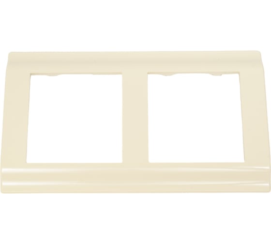 Изображение товара 2-местная рамка Nilson advantage кремовый, 20120092
