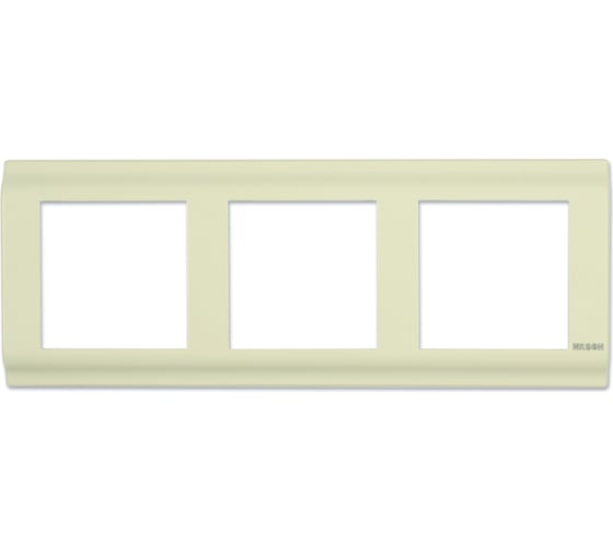 Изображение товара 3-местная рамка Nilson advantage кремовый, 20120093