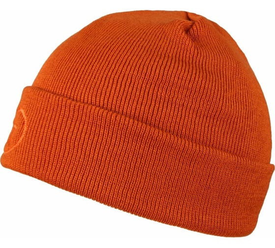 Изображение товара Шапка с отворотом Ifrit Ran двойная вязка, акрил, кирпичный Ш-470-6 4630086587674
