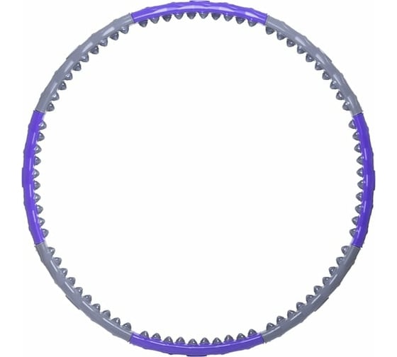 Изображение товара Массажный разборный двухрядный обруч StarfitHH-107 серый/фиолетовый УТ-00019066