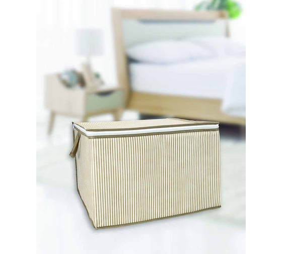 Изображение товара Кофр для хранения Econova LINE 450x400x300 мм, 54 л, темно-бежевый 411226332