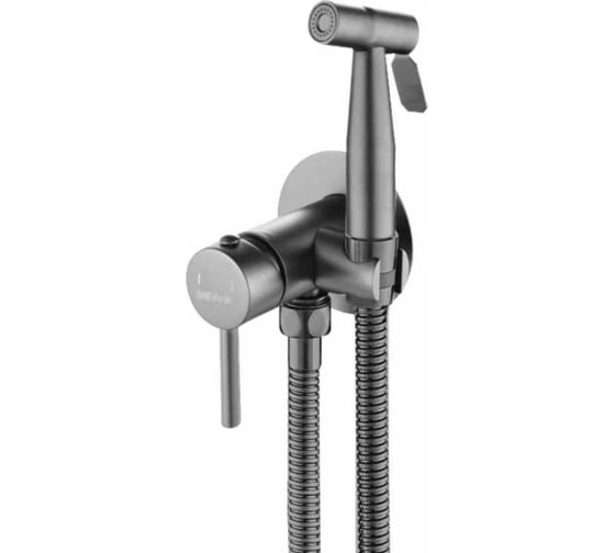 Изображение товара Встроенный гигиенический душ SHEVANIK оружейная сталь S147T