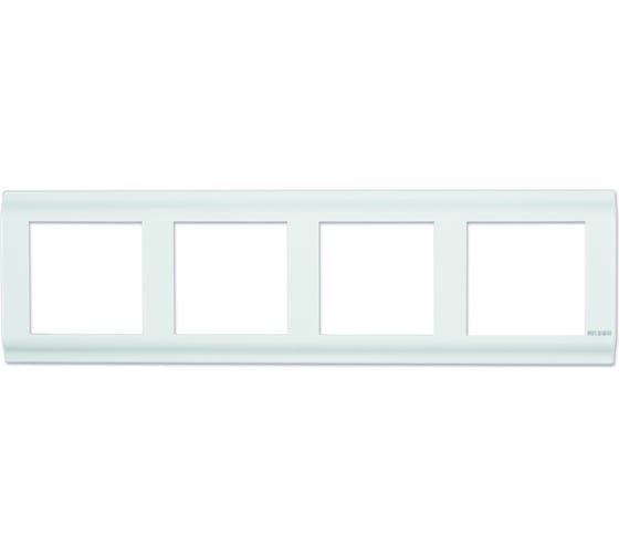 Изображение товара 4-местная рамка Nilson advantage белый, 20110094