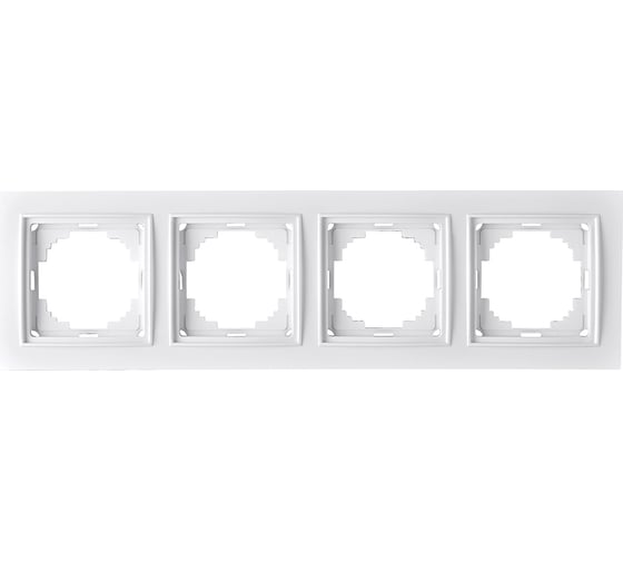 Изображение товара 4-местная рамка Nilson THOR, белый 27110094