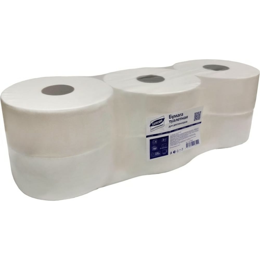 Туалетная бумага для диспенсера Luscan влажная туалетная бумага biocos для всей семьи 45 шт