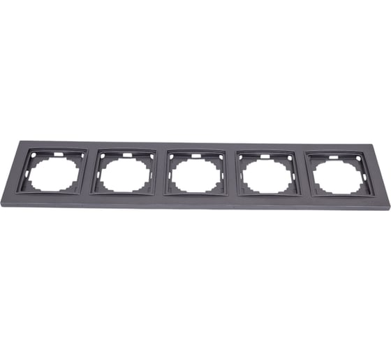 Изображение товара 5-местная рамка Nilson THOR Metallic, антрацит 27160095