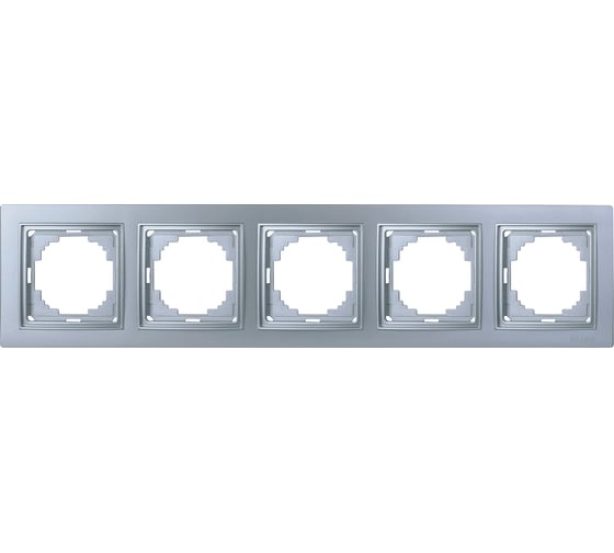 Изображение товара 5-местная рамка Nilson THOR Metallic, серебро 27130095