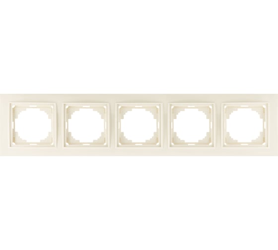 Изображение товара 5-местная рамка Nilson THOR, кремовый 27120095