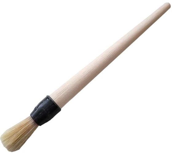 Изображение товара Филеночная кисть Никище КФК-14 мм, полиамидная обойма, натуральная щетина 02.01.04