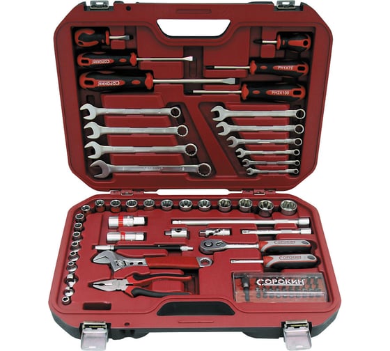Изображение товара Набор инструментов 78 предметов Сорокин Standart 1.178