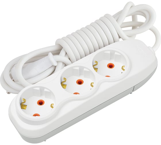 Изображение товара Удлинитель Nilson 3-местный, с заземлением, 2 м 43130102