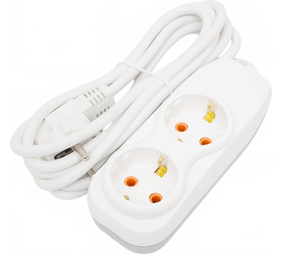 Изображение товара Удлинитель Nilson 2-местный, с заземлением, 3 м 42130103