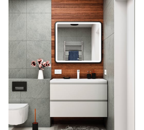 Изображение товара База под раковину Art&Max BIANCHI подвесная с двумя выкатными ящиками, Белый глянец AM-Bianchi-900-2C-SO-BL