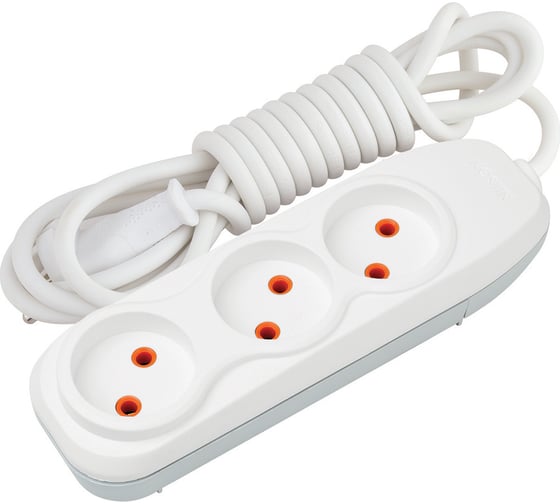 Изображение товара Удлинитель Nilson 3-местный, без заземления, 3 м 43130003