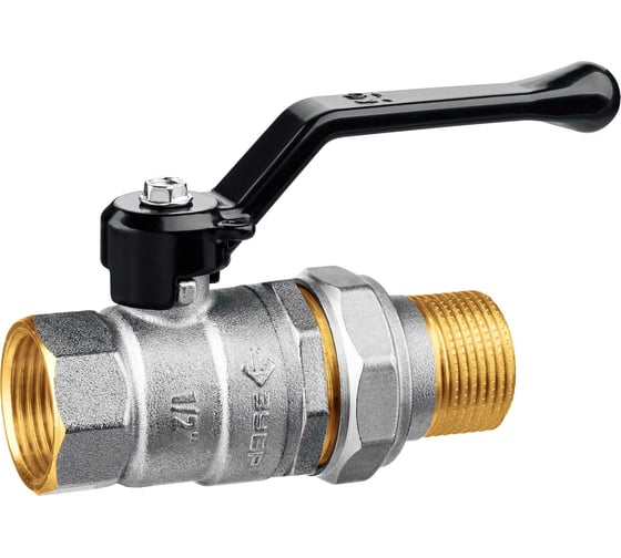 Изображение товара Шаровой кран ЗУБР полнопроходной с накидной гайкой "мама-папа" 1/2" 51320-1/2