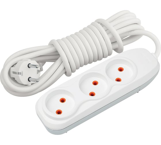 Изображение товара Удлинитель Nilson 3-местный, без заземления, 5 м 43130005