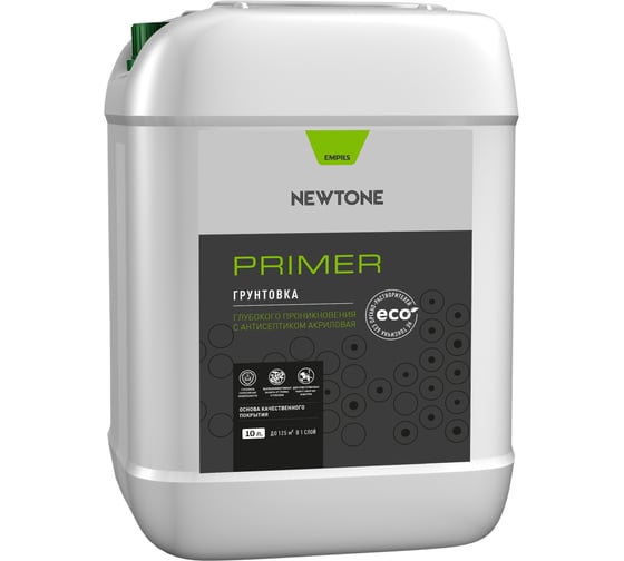 Изображение товара Грунтовка Newtone ВД глубокого проникновения с антисептиком NEW 10 л, 10 кг 81601