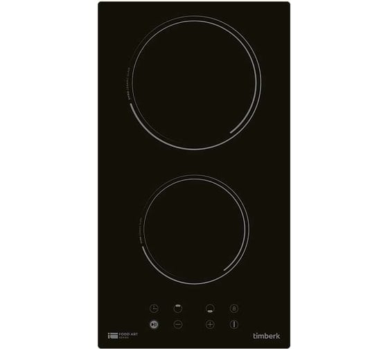 Изображение товара Электрическая варочная панель Timberk 2 конфорки, 3000 Вт T-HE2GL65
