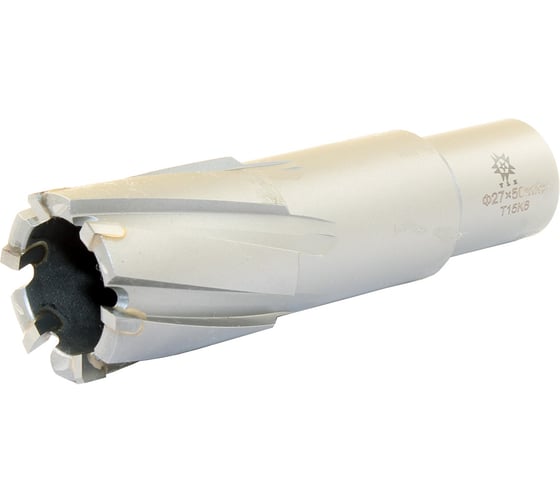 Изображение товара Сверло корончатое кольцевое по металлу 27x50 мм, Т15К6, хвостовик Weldon 19 мм TLX 39498