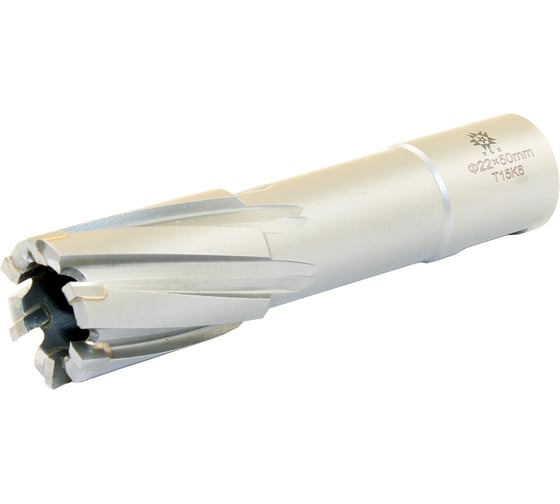 Изображение товара Сверло корончатое кольцевое по металлу 22x50 мм, Т15К6, хвостовик Weldon 19 мм TLX 39493