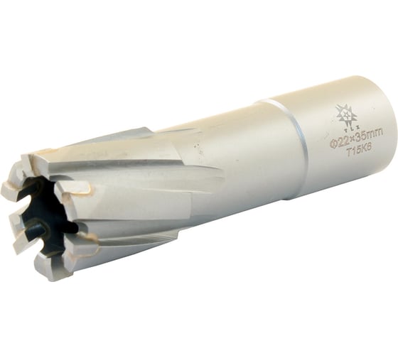 Изображение товара Сверло корончатое кольцевое по металлу 22x35 мм, Т15К6, хвостовик Weldon 19 мм TLX 39438