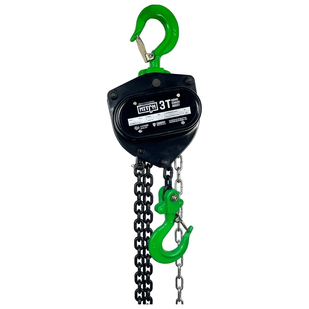 Изображение товара Ручная цепная таль HITCH CH210, 3 т, 3 м SZ068907 Изображение товара Ручная цепная таль HITCH CH210, 3 т, 3 м SZ068907