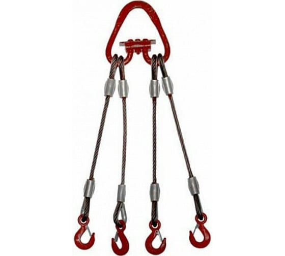 Изображение товара Четырехветвевой канатный строп КантаПлюс опрессовка о4СК-8,0/2,0м