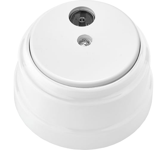 Изображение товара 1-местная телефонная розетка Bylectrica открытая установка, серия РЕТРО, белый, ТР4-5201