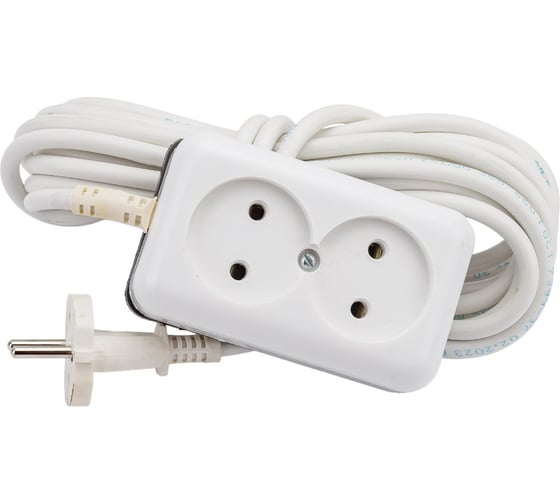 Изображение товара Удлинитель ООО Ливны-Электро У6-718 2-х местный, провод ПВС 2*1 L=5м У 763