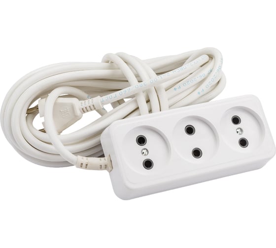 Изображение товара Удлинитель ООО Ливны-Электро У6-716 3-х местный, провод ПВС 2*1 L=7м У 783