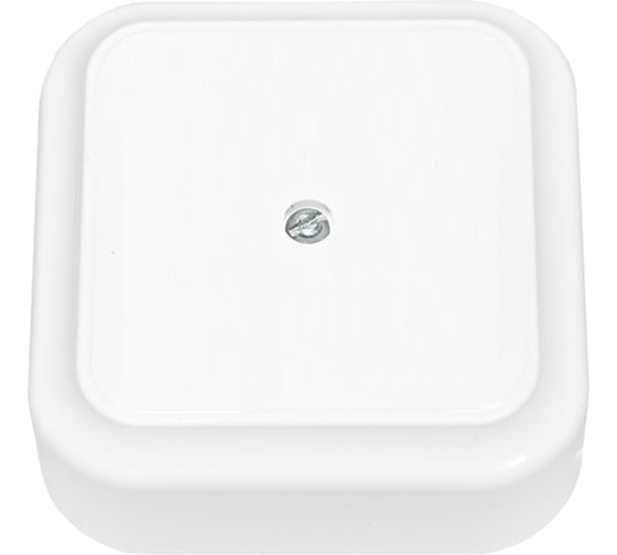 Изображение товара Монтажная коробка Bylectrica для разводки проводов, с клеммными колодками, 65x65x25 мм, белый, КМ-271