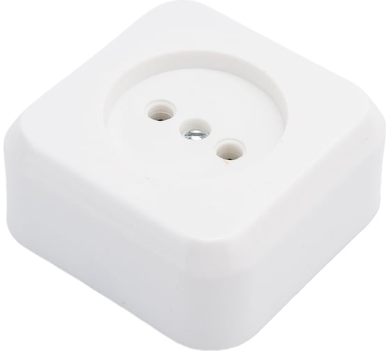 Изображение товара Штепсельная розетка ООО Ливны-Электро РА 10-007, белая РА 1726