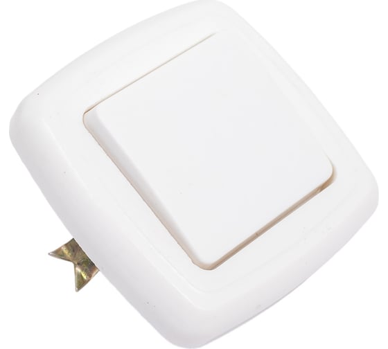 Изображение товара Одноклавишный выключатель ООО Ливны-Электро скрытой установки С1-005 УХЛ 4 белый ВСП 14