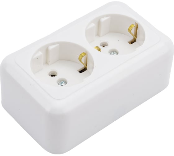Изображение товара Розетка ООО Ливны-Электро РА 10-015 , белая РА 1939