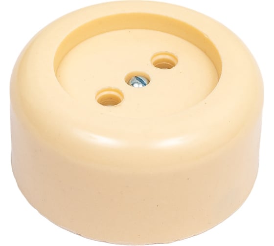 Изображение товара Круглая розетка ООО Ливны-Электро РА 10-007 слоновая кость РАф 711
