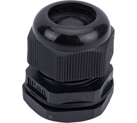 Изображение товара Сальник UCD РG-21 диаметр кабеля 15-18 мм IP54, черный (Гермоввод для кабеля / Резьбовой уплотнительный кабельный ввод) 20 шт UCDPG21