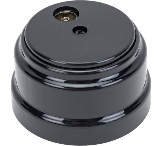 Изображение товара Розетка TV Bylectrica ОУ, серия РЕТРО, черный ТР-5241 черный