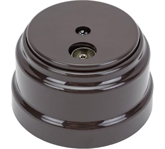 Изображение товара Розетка TV Bylectrica ОУ, серия РЕТРО, ТР-5241 шоколад