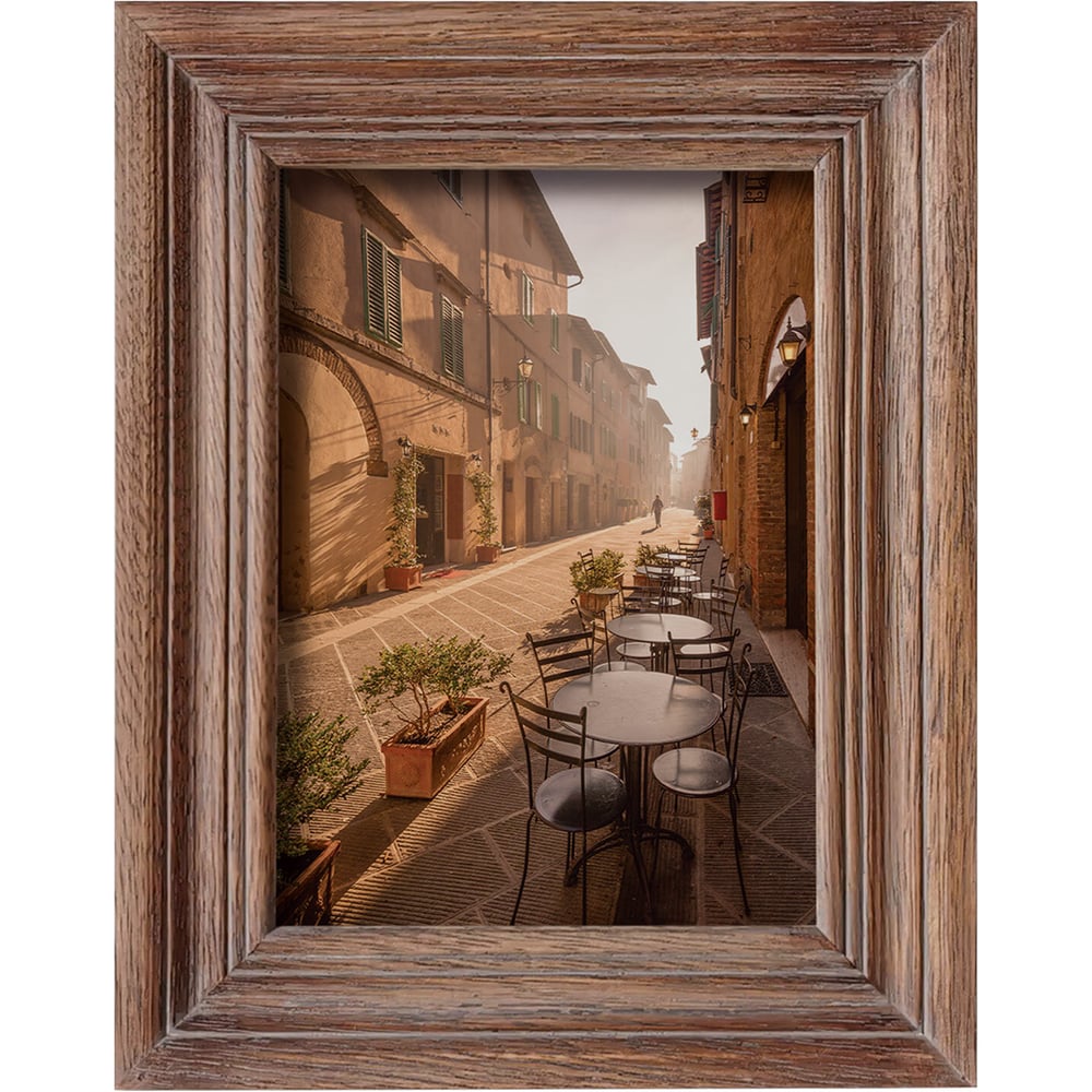 Рамка BRAUBERG Loft El Clasico из мангового дерева, фото 13x18 см, акриловый экран, 19x24 см 391286