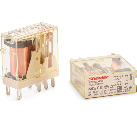 Изображение товара Миниатюрное промежуточное реле UCD RFT2CO730, 8А катушка, 220VАС RFT2CO730 UCDRFT2CO730