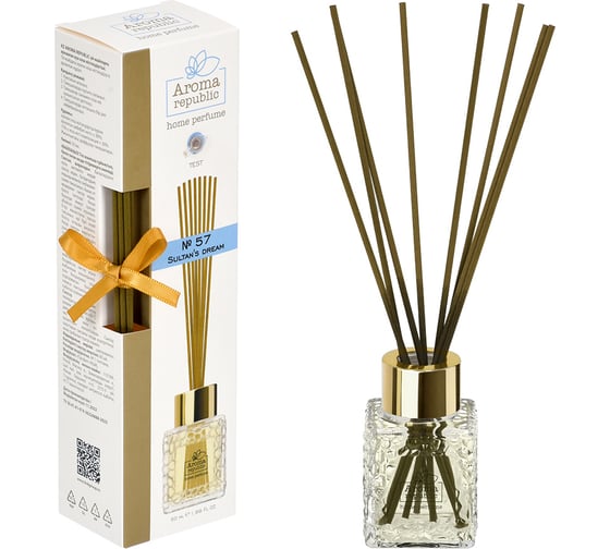 Изображение товара Ароматический диффузор в стеклянном флаконе Aroma republic №57 Sultan's dream, 50 мл 93821