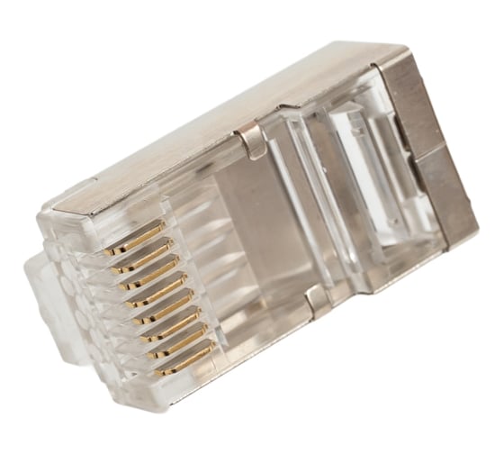 Изображение товара Коннектор RJ45 (8p8c) VENTION, FTP, cat. 6, под витую пару, экранированный (50шт.) IDCR0-50