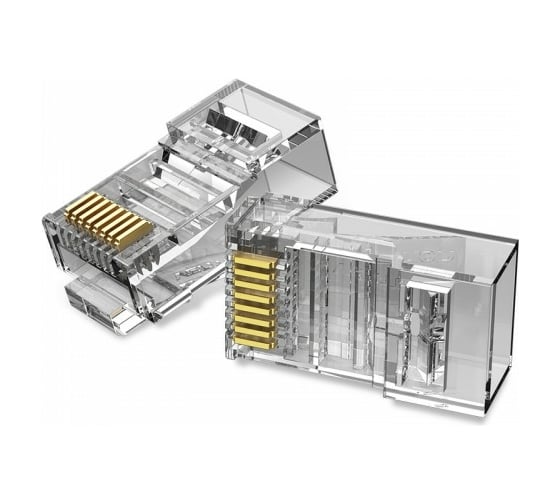 Изображение товара Коннектор RJ45 (8p8c) VENTION, UTP, cat. 6A, под витую пару (50шт.) IDGR0-50