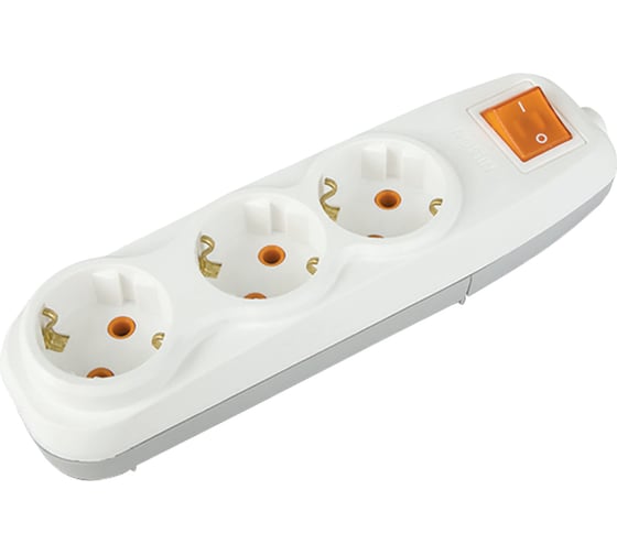 Изображение товара 3-местная колодка Nilson с землей, с выключателем 43131100