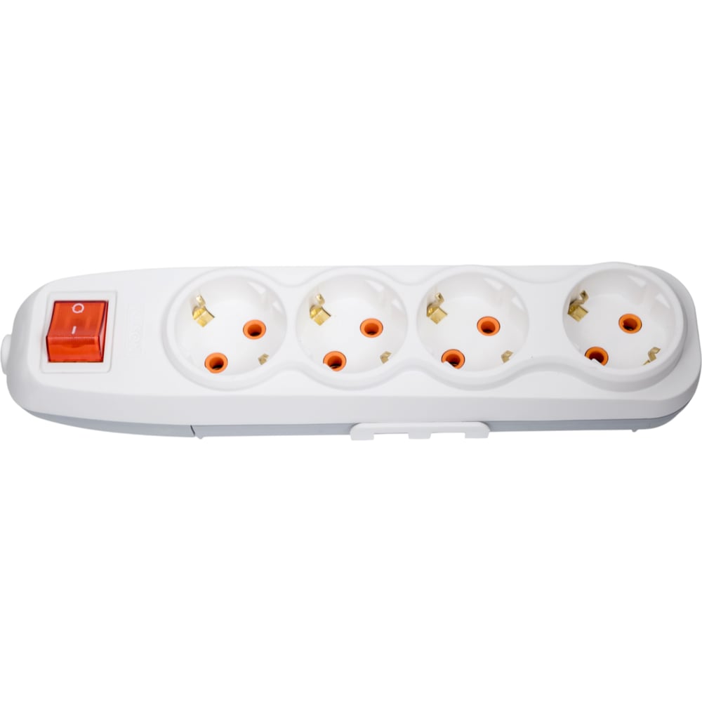 Изображение товара 4-местная колодка Nilson с землей и выключателем 44131100