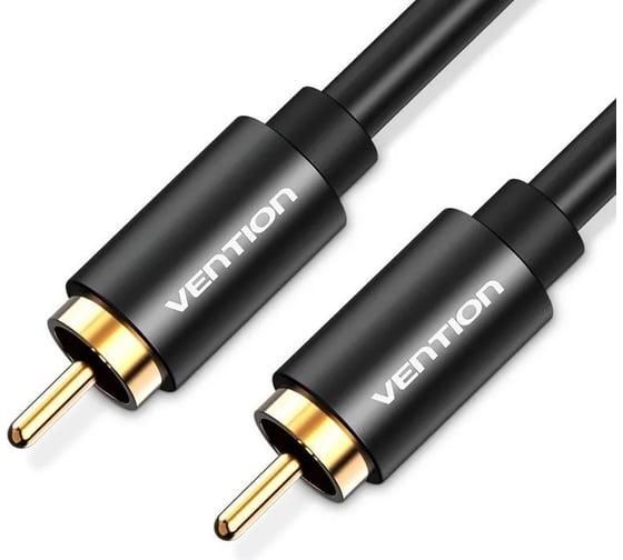 Изображение товара Кабель VENTION аудио RCA M/RCA M - 1м Чёрный VAB-R09-B100