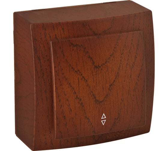 Изображение товара 1-клавишный проходной выключатель Nilson ОУ, Themis, черешня 26261007